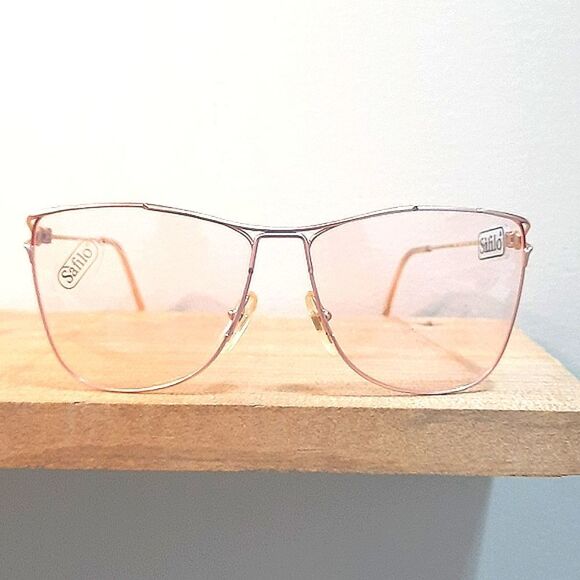 Authentically VINTAGE Rx'able Eyeglass Frame, Safilo women big glasses 59-14-140 - Picture 7 of 7